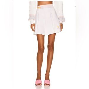 LoveShackFancy Roz Mini Skirt, Tennis Whites